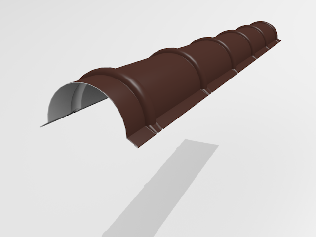 Конек круглый Интерпрофиль PE