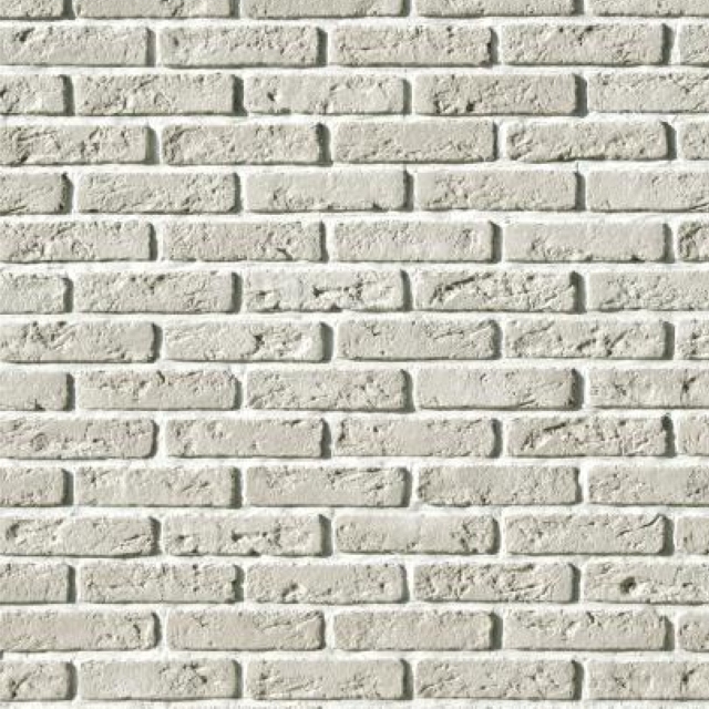 Плитка Эллин брик (белый) White Hills гипс 190*47мм