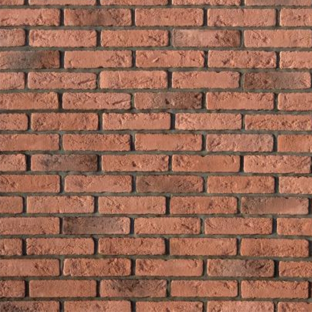 Плитка Эллин брик  (красный) White Hills гипс 190*47мм