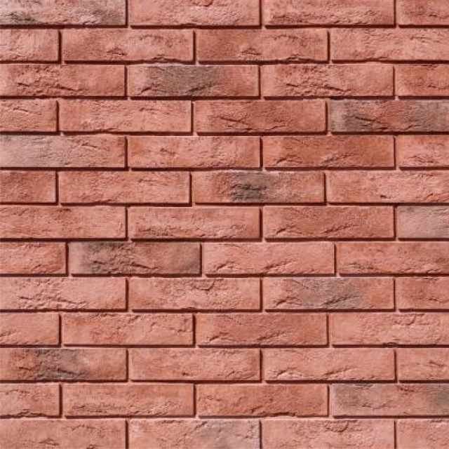 Плитка Лофт брик  (красный) White Hills гипс 242*67мм