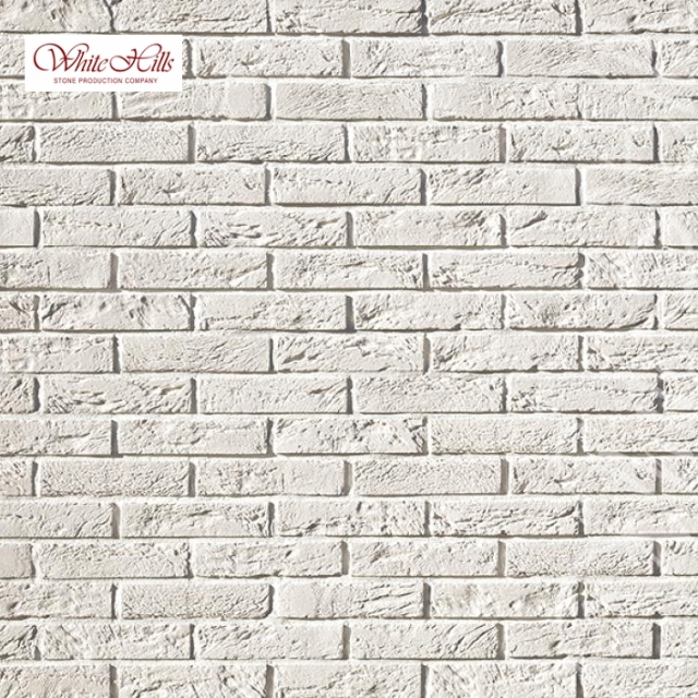 Плитка Дерри брик  (белый) White Hills цемент 198*48мм