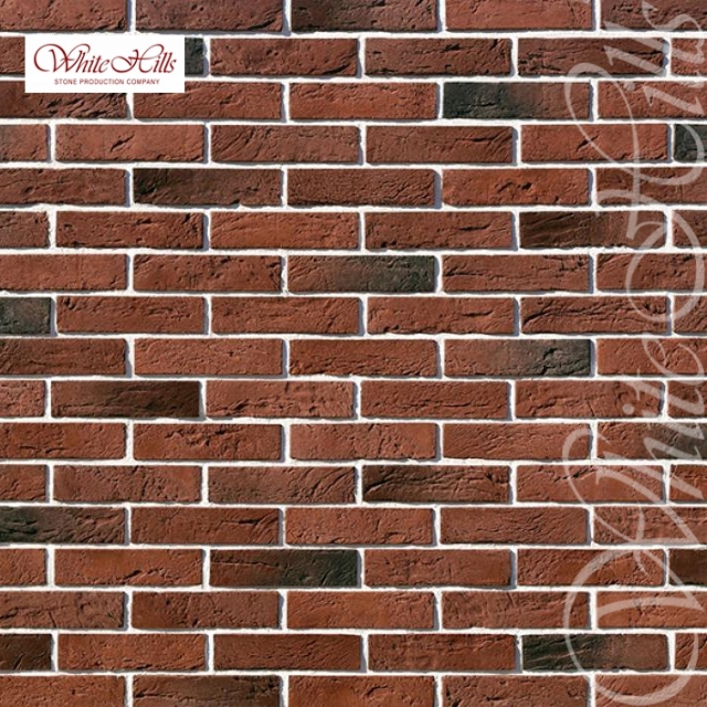 Плитка Дерри брик  (красный) White Hills цемент 198*48мм