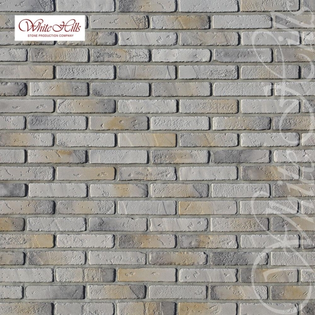 Плитка Йорк брик  (серый) White Hills цемент 190*47мм