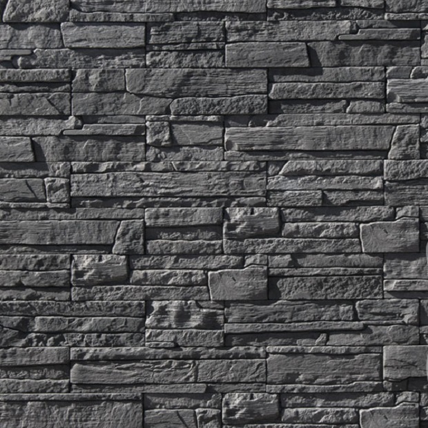 Плитка Каскад Рейндж  (угольно-черный) White Hills цемент 376*95/226*95/150*95мм