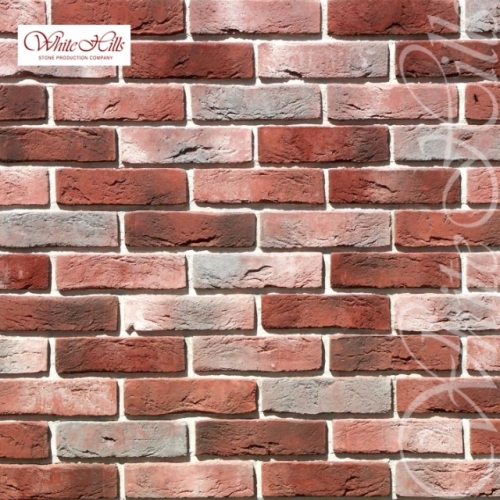 Плитка Лондон брик  (красно-белый) White Hills цемент 235*65мм