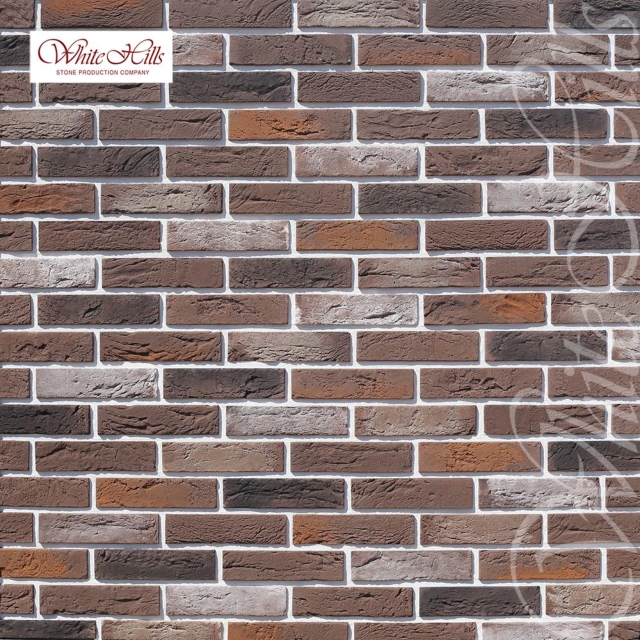 Плитка Дерри брик  (кофейный) White Hills цемент 198*48мм