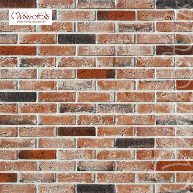 Плитка Дерри брик  (темно-оранжевый) White Hills цемент 198*48мм