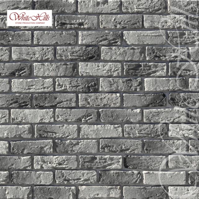 Плитка Бремен брик  (серый) White Hills цемент 200*65мм