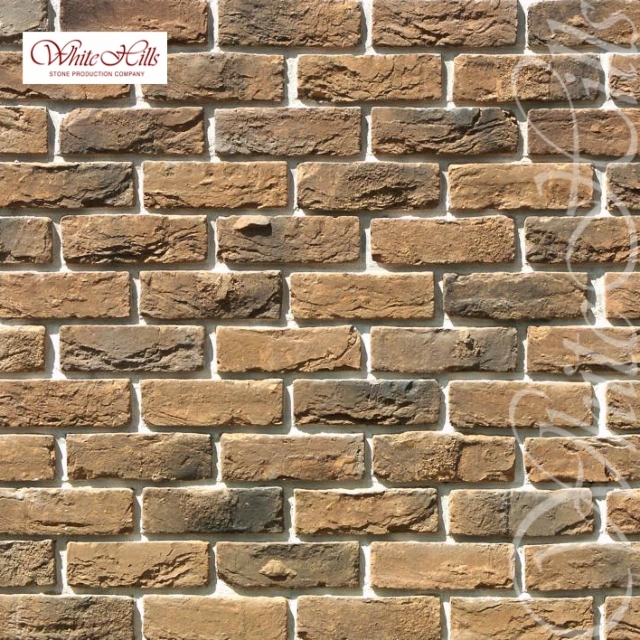 Плитка Бремен брик 307-40 (коричнево-серый) White Hills цемент 200*65мм