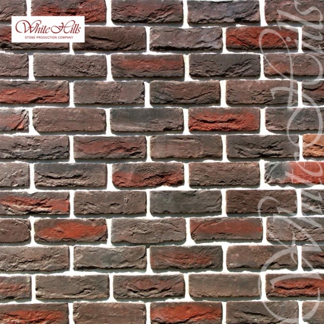 Плитка Бремен брик  (темно-коричневый) White Hills цемент 200*65мм