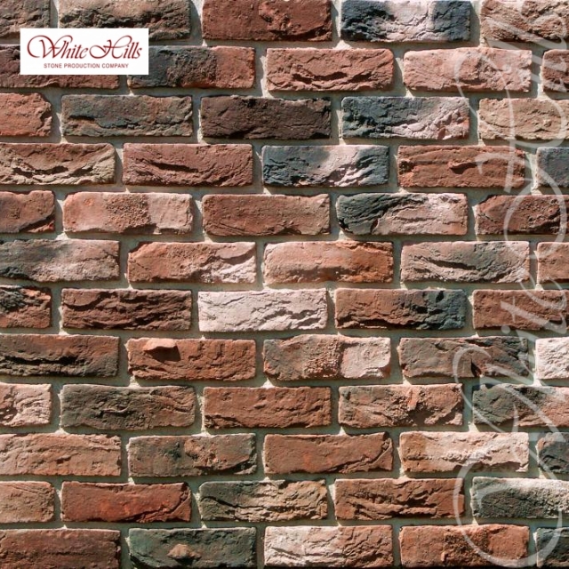 Плитка Бремен брик (ярко-красный) White Hills цемент 200*65мм