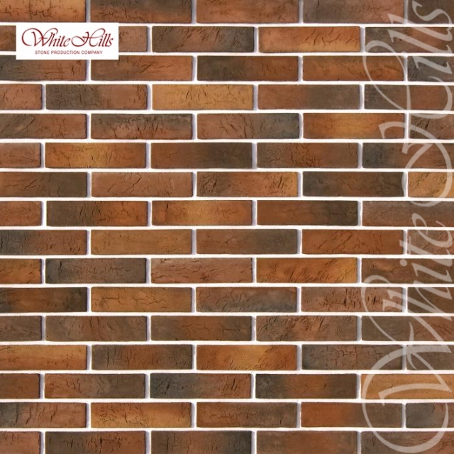 Плитка Терамо брик  (коричнево-медный) White Hills цемент 220*55мм