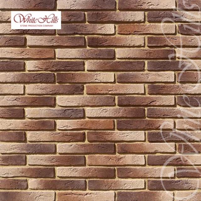 Плитка Остия брик (темно-коричневый) White Hills цемент 290*49мм