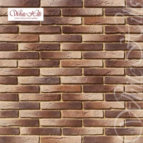 Плитка Остия брик (темно-коричневый) White Hills цемент 290*49мм