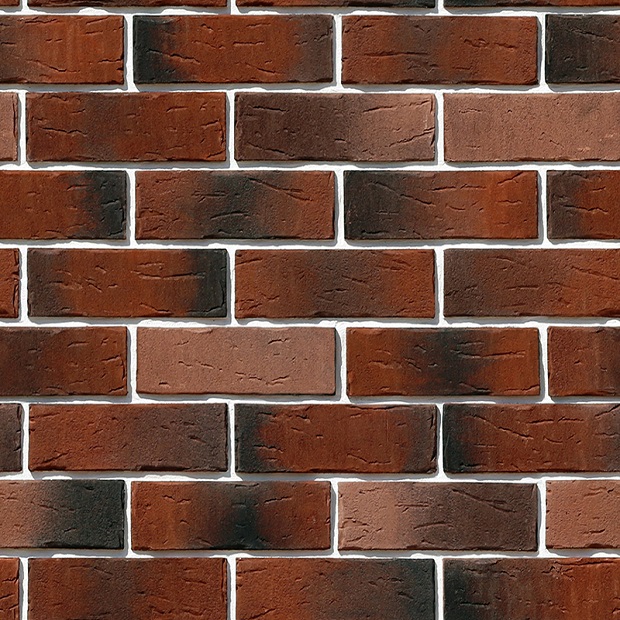 Плитка Сити брик 375-70 (красный) White Hills цемент 240*70мм