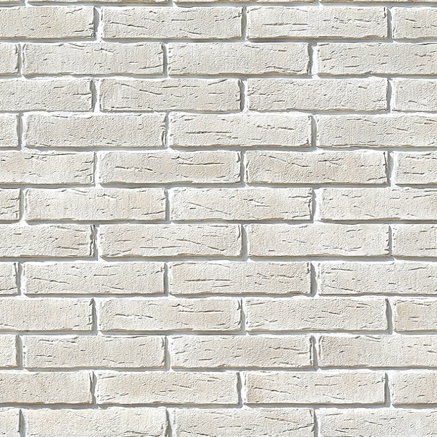 Плитка Сити брик 375-00 (белый) White Hills цемент 240*70мм