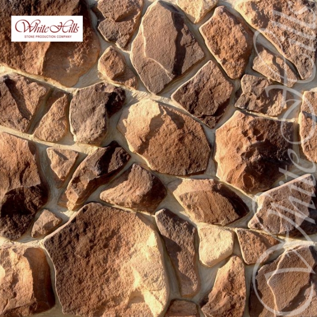 Плитка Рутланд  (коричнево-медный) White Hills цемент (70-490)*(55-380)мм