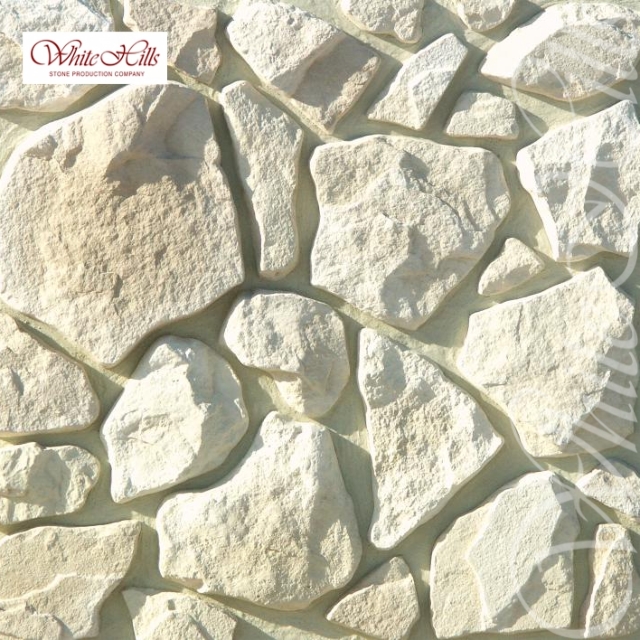 Плитка Рутланд  (белый) White Hills цемент (70-490)*(55-380)мм