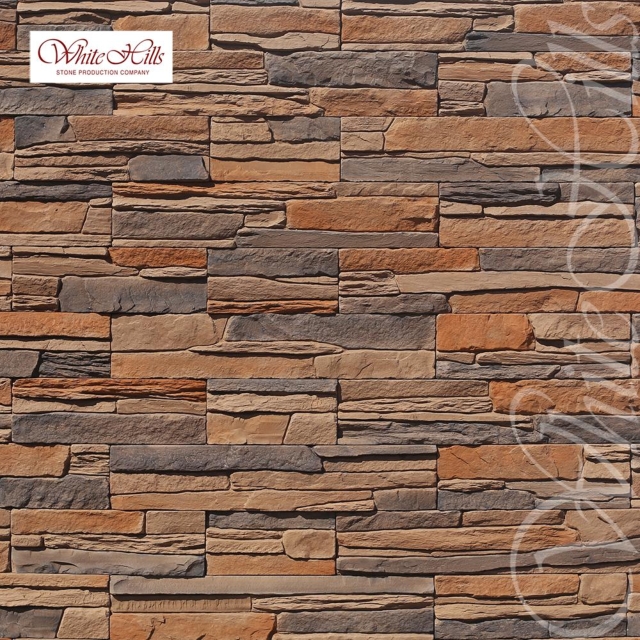 Плитка Норд Ридж  (темно-коричневый) White Hills цемент 500*100/300*100/200*100мм