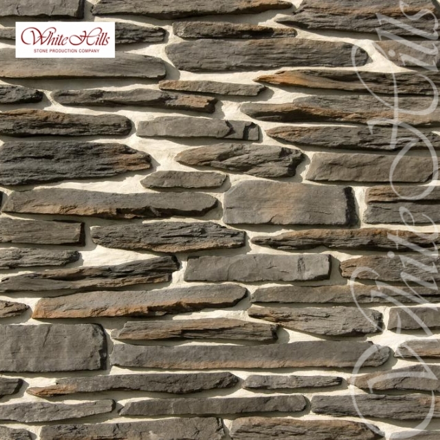 Плитка Айгер 547-80 (темно-серый) White Hills цемент (110-625)*(17-110)мм