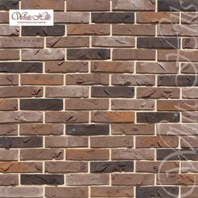 Плитка Эрдинг брик (кофейный) White Hills цемент 225*(52-55)мм