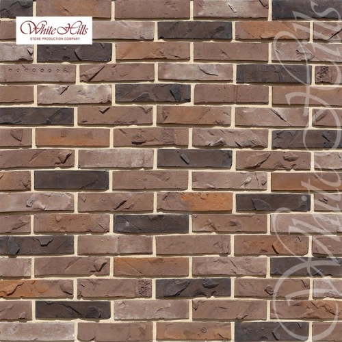 Плитка Эрдинг брик (кофейный) White Hills цемент 225*(52-55)мм