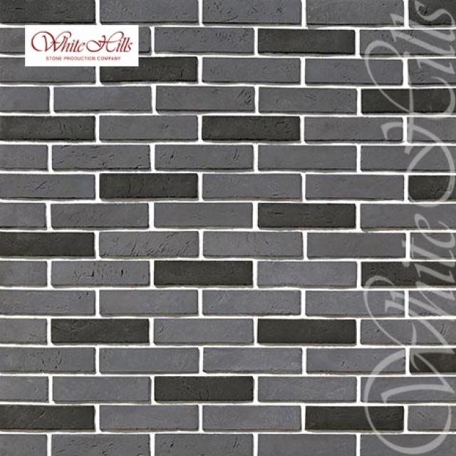 Плитка Терамо брик  (черный) White Hills цемент 220*55мм