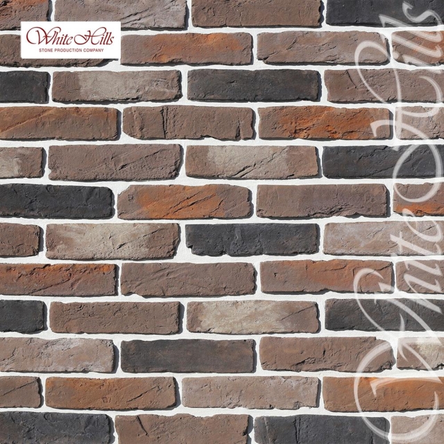 Плитка Тироль брик  (кофейный) White Hills цемент (285-300)*73мм