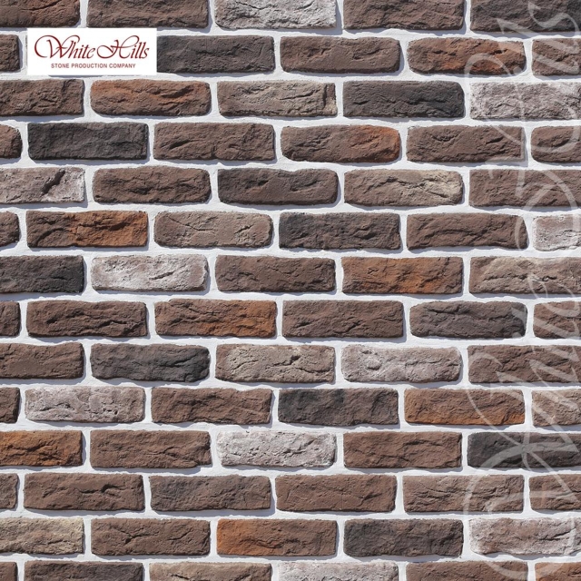 Плитка Брюгге брик 319-60 (кофейный) White Hills цемент 210*65мм