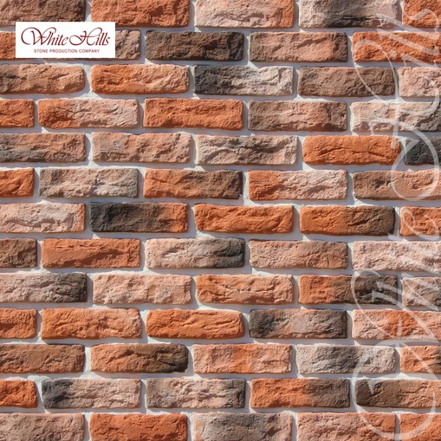 Плитка Брюгге брик (темно-оранжевый) White Hills цемент 210*65мм