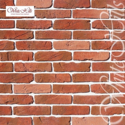 Плитка Тироль брик  (ярко-красный) White Hills цемент (285-300)*73мм