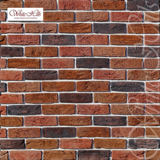 Плитка Линц Брик (медный) White Hills цемент 214*66мм