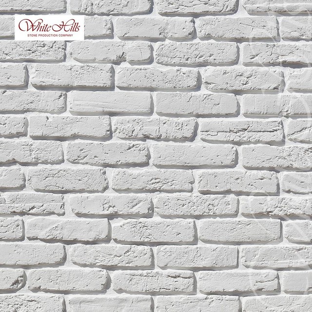 Плитка Берн брик 395-00 (белый) White Hills цемент (242-267)*(60-75)мм