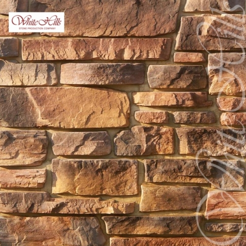 Картинка товара Плитка Тевиот 701-40 (коричнево-медный) White Hills цемент (100-580)*(40-250)мм