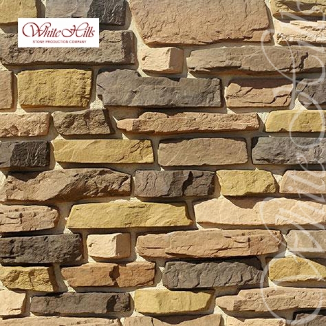 Плитка Тевиот 705-40 (коричнево-болотный) White Hills цемент (100-580)*(40-250)мм