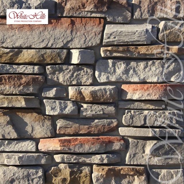 Плитка Тевиот 701-80 (светло-серый) White Hills цемент (100-580)*(40-250)мм