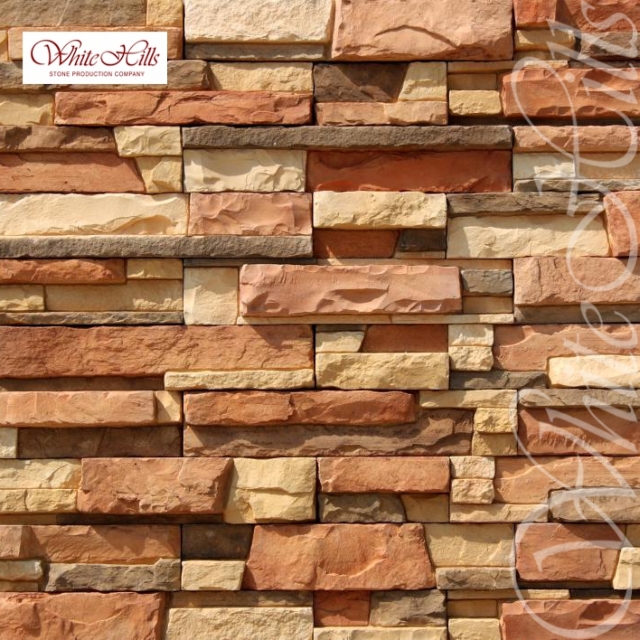 Плитка Уайт Клиффс 150-50 (оранжевый) White Hills цемент 500*100/300*100/200*100мм