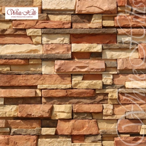 Плитка Уайт Клиффс 150-50 (оранжевый) White Hills цемент 500*100/300*100/200*100мм