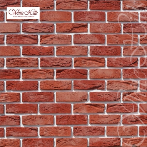 Картинка товара Плитка Торн брик 327-50 (морковный с розовыми прокрасами) White Hills цемент 212*65мм