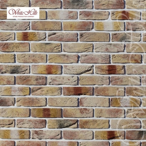 Картинка товара Плитка Торн брик 327-30 (лимонный с красными прокрасами) White Hills цемент 212*65мм