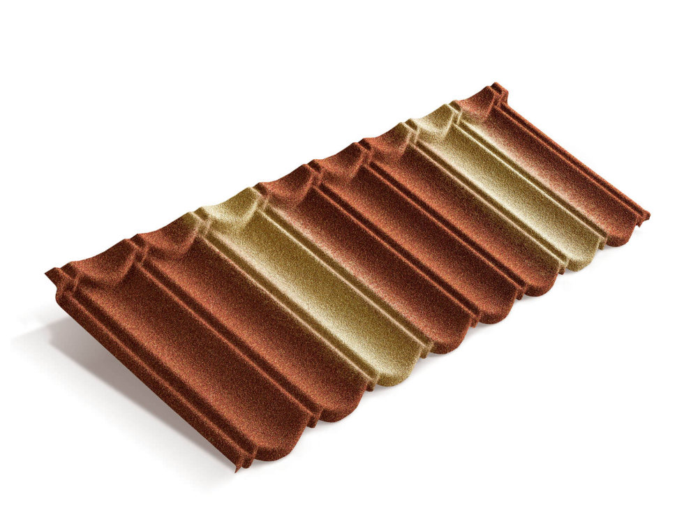 Композитная черепица Metrotile MetroBond Терракотово-желтый