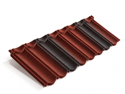 Композитная черепица Metrotile MetroBond Красно-черный