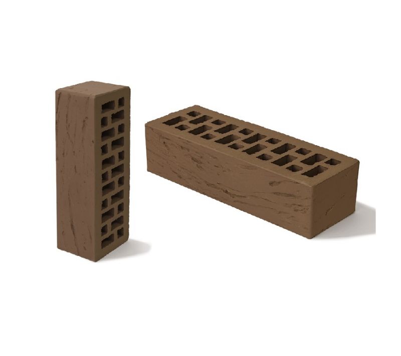 Кирпич BRAER светло-коричневый риф, 250*85*65 мм  