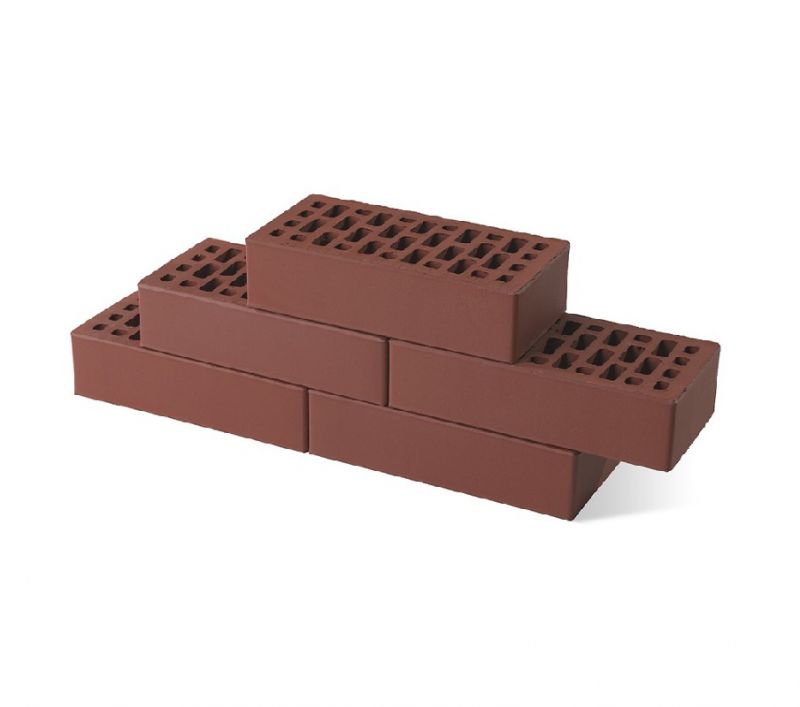 Кирпич BRAER бордо гладкий, 250*120*65 мм  