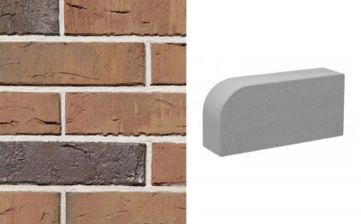 Печной кирпич фигурный Konigstein Марксбург Серый 250*120*65 мм  