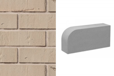 Печной кирпич фигурный Konigstein Уэльс Эдельграу 250*120*65 мм  