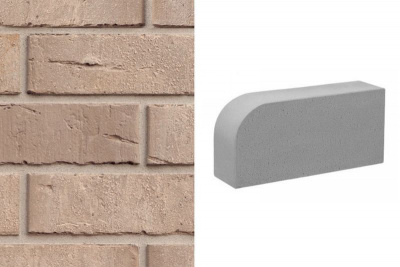 Печной кирпич фигурный Konigstein Уэльс Грау 250*120*65 мм  