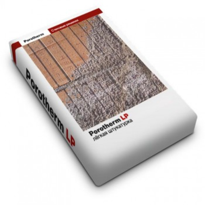Легкая цементная штукатурка 
Porotherm LP  