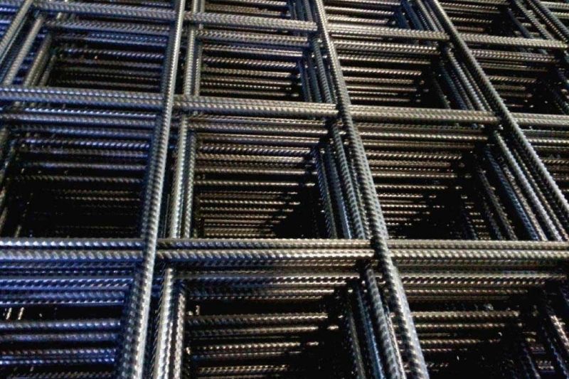 Арматурная сетка 1х2,5м, размер ячейки 100х100, d4  