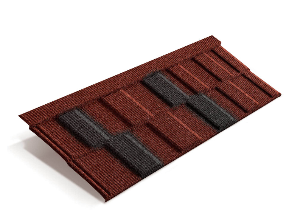 Композитная черепица Metrotile MetroViksen Красно-черный